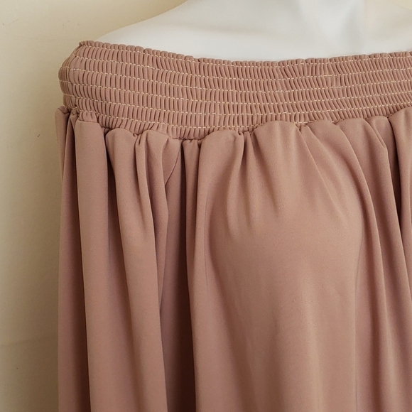 ASOS Off the shoulder blush tunic - Picture 6 of 16